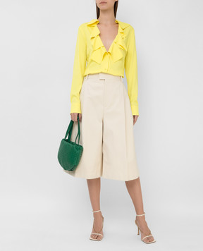 Bottega Veneta V-neck blouse with ruffles 646584V01N0