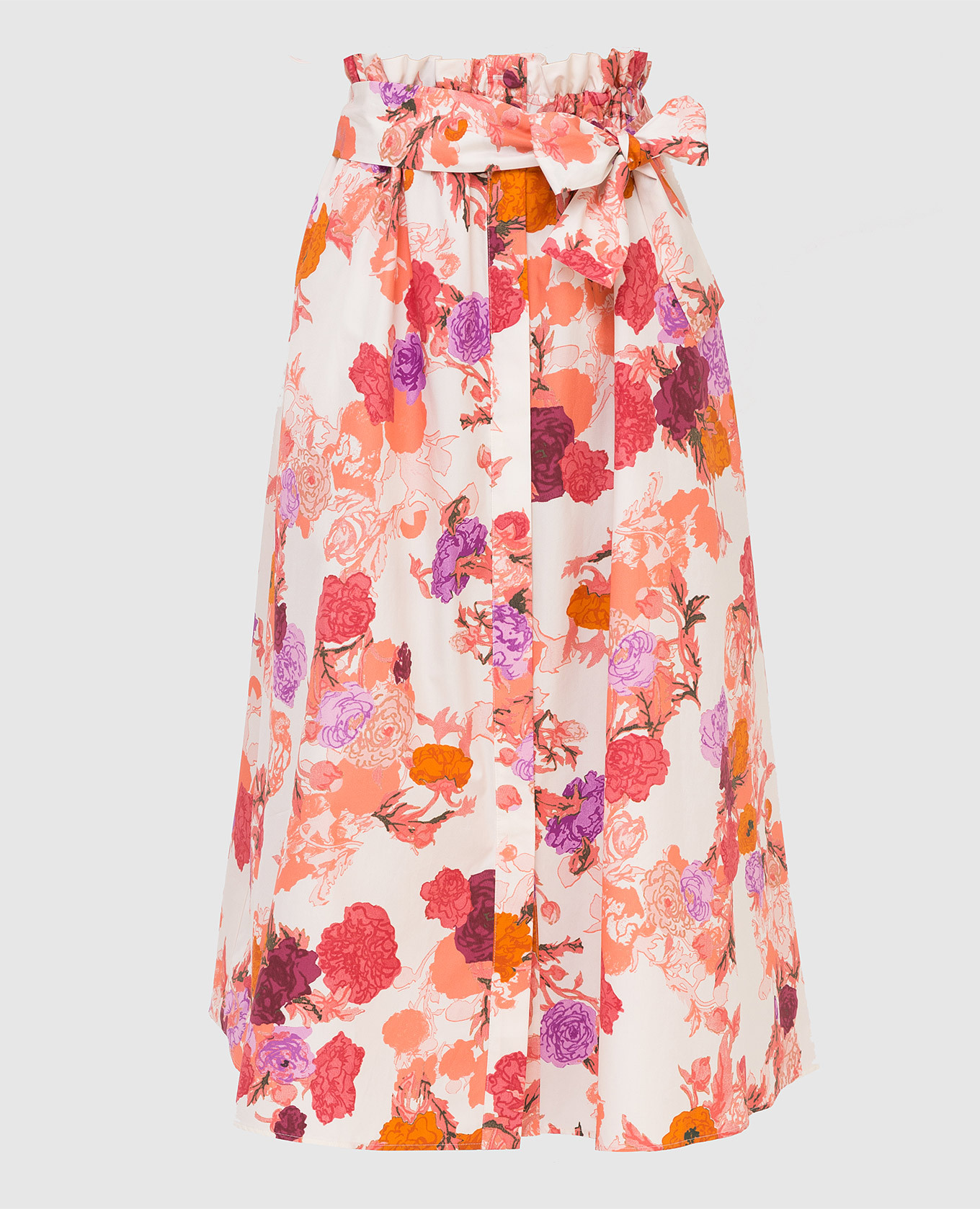 

Floral print midi skirt Max & Co, White