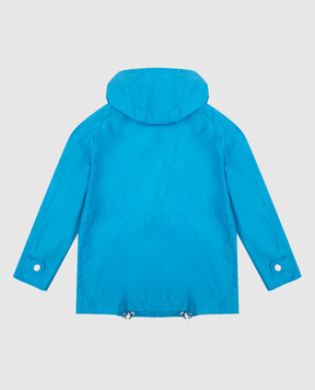 Stefano Ricci Children's blue silk jacket YUJ8200030ST0004