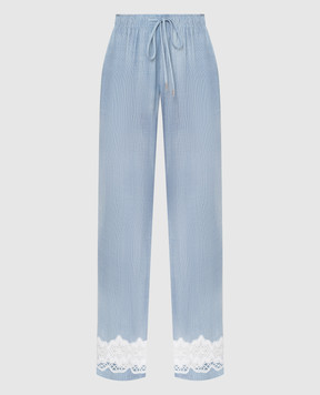 Ermanno Scervino Trousers in a pattern with openwork inserts D402P301HGM