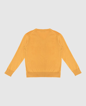 Stefano Ricci Children's mustard pullover with embroidery KY13000V01Y18230