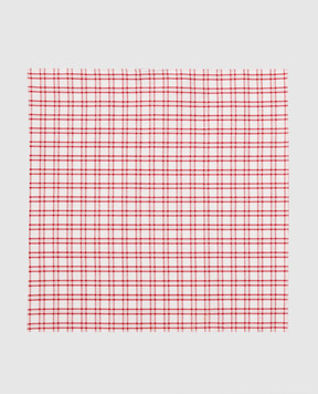 Stefano Ricci Children's white plaid scarf YFZ25COLJ1771