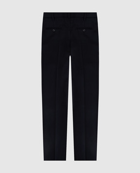 Stefano Ricci Children's dark blue wool trousers Y1T9500000W0017C