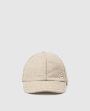 Stefano Ricci Children's light beige cashmere cap YVF5511PMA18
