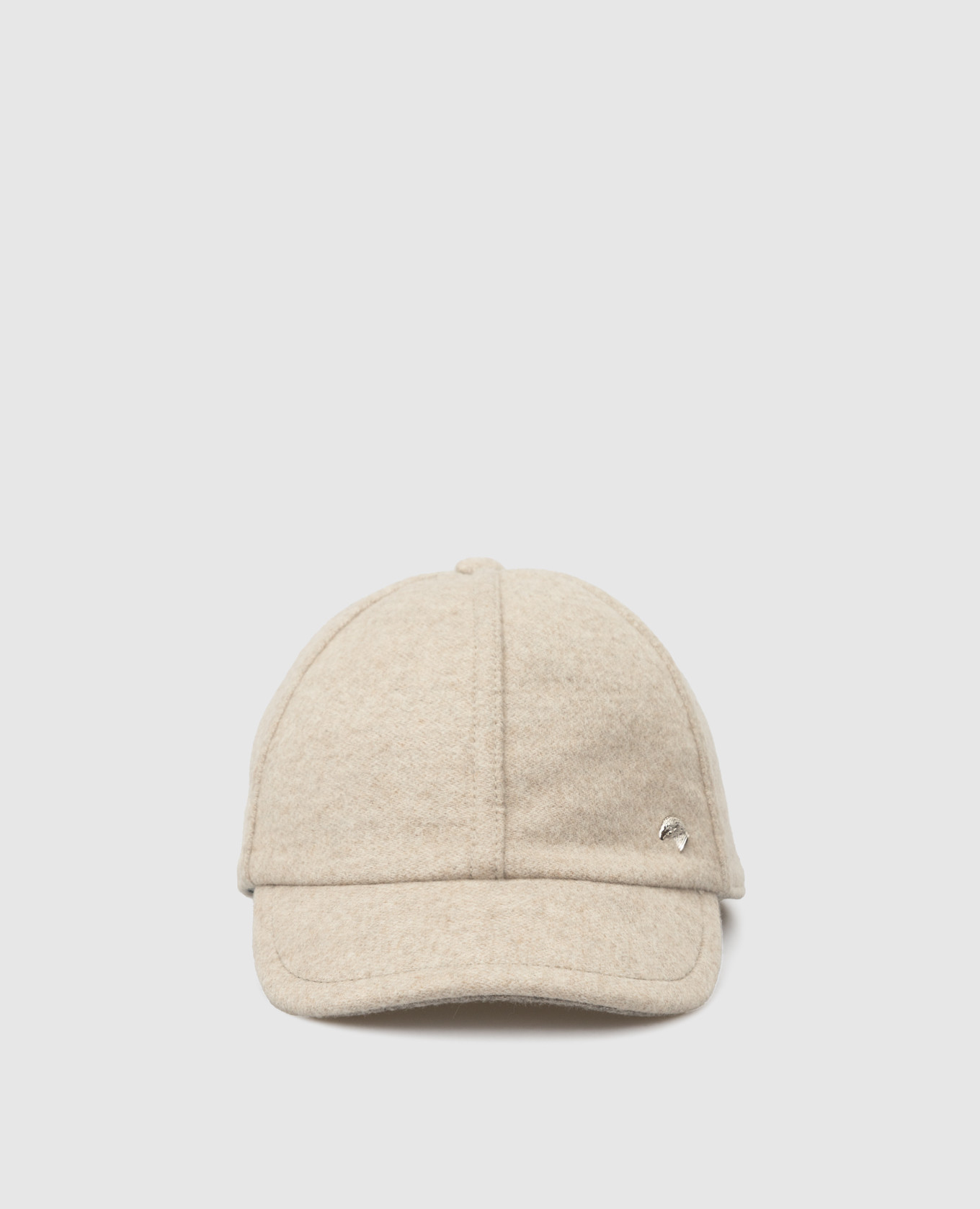 Children's light beige cashmere cap stefano ricci