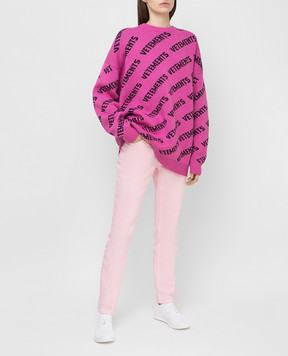 Vetements Pink jeans WE51PA140P
