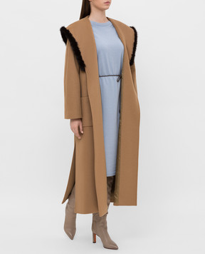 Heresis Beige coat M33130VIA50