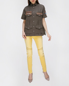 Balmain Yellow jeans 5356353N