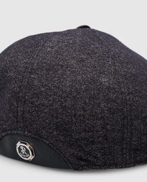 Stefano Ricci Monogram baby blue cap YVF2019PWCT800