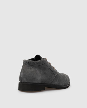 Stefano Ricci Children's gray suede deserts YRU514G816SD