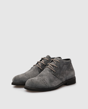 Stefano Ricci Children's gray suede deserts YRU514G816SD