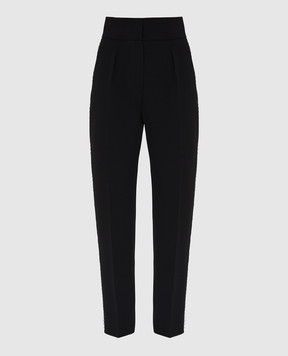 Max Mara Galena trousers with mesh inserts and crystals GALENA