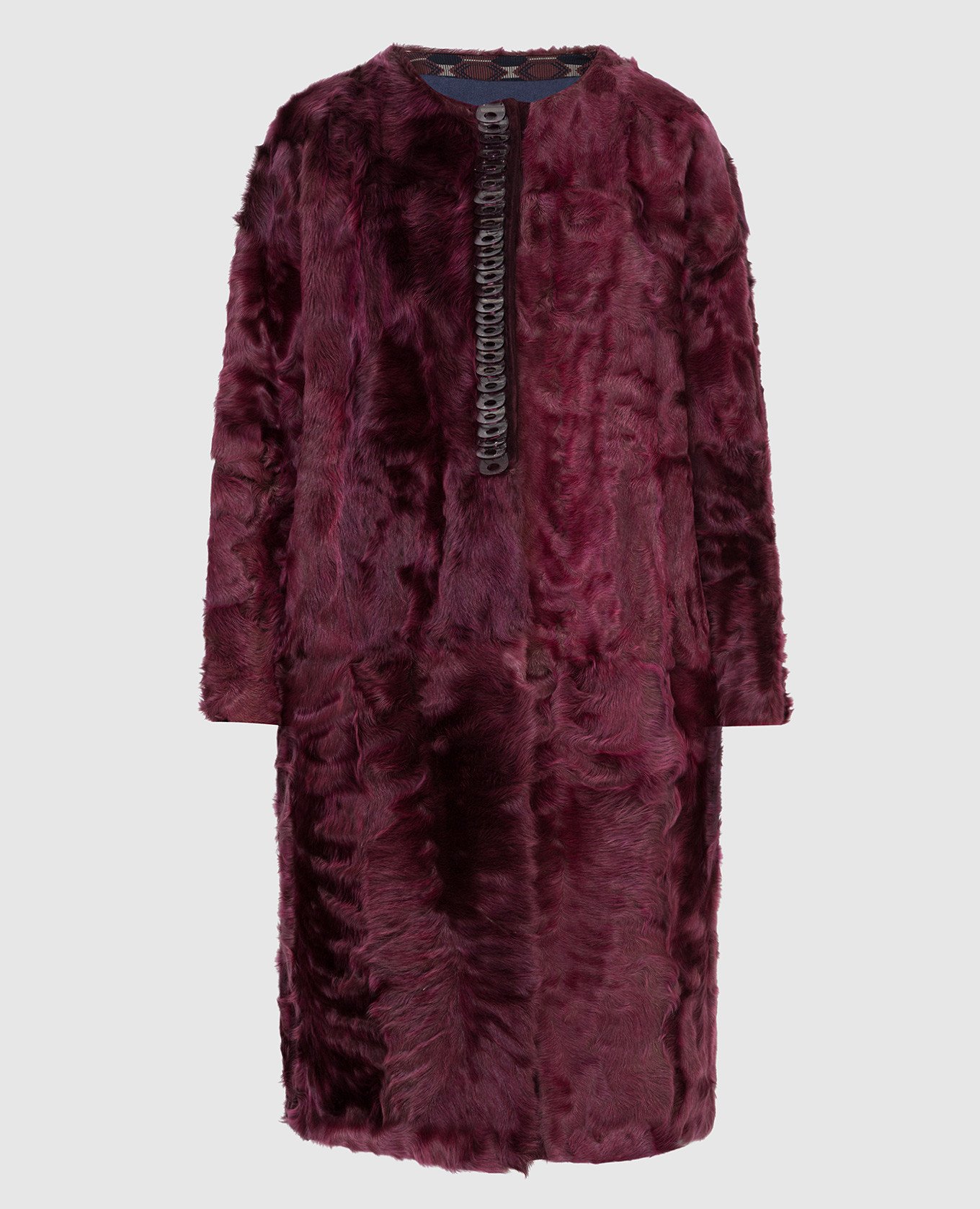 

Burgundy fur coat Rindi