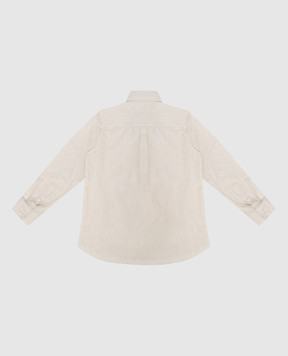 Stefano Ricci Children's light beige patterned shirt YC003210L824
