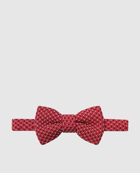 Stefano Ricci Children's red silk butterfly in a pattern YHTSR8189