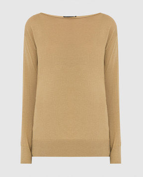 Fabiana Filippi Mustard cashmere and silk jumper MAD221B631