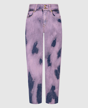 Versace Jeans Couture Lilac tie-dye jeans A1HWA0TNAOB7Z