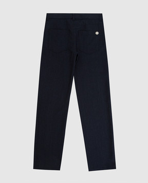 Stefano Ricci Children's wool jacquard trousers YAT7400020HCPL
