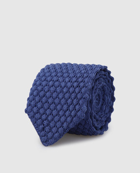 Stefano Ricci Children's silk blue patterned tie YCRMTSR1400
