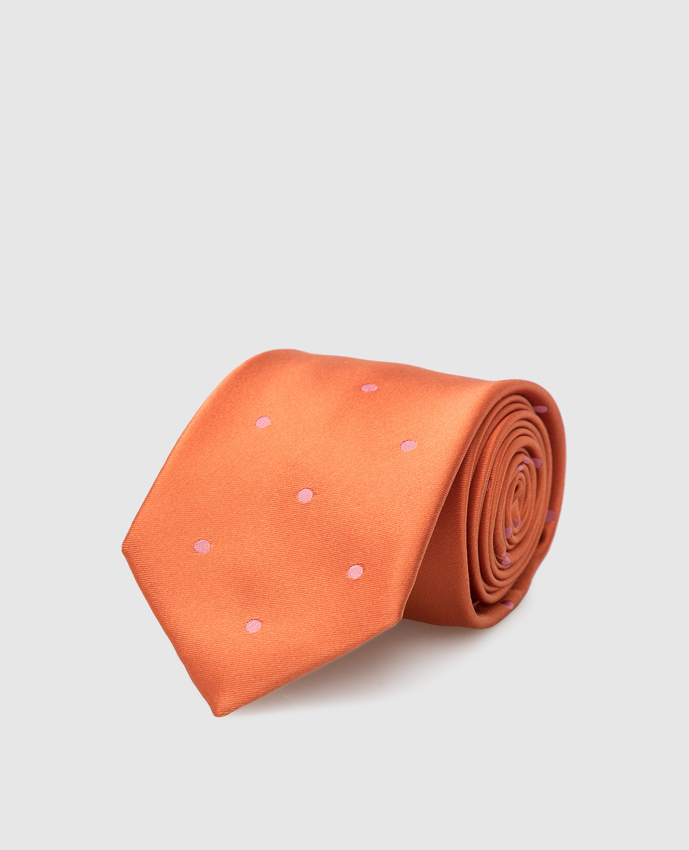 Children's silk orange patterned tie stefano ricci