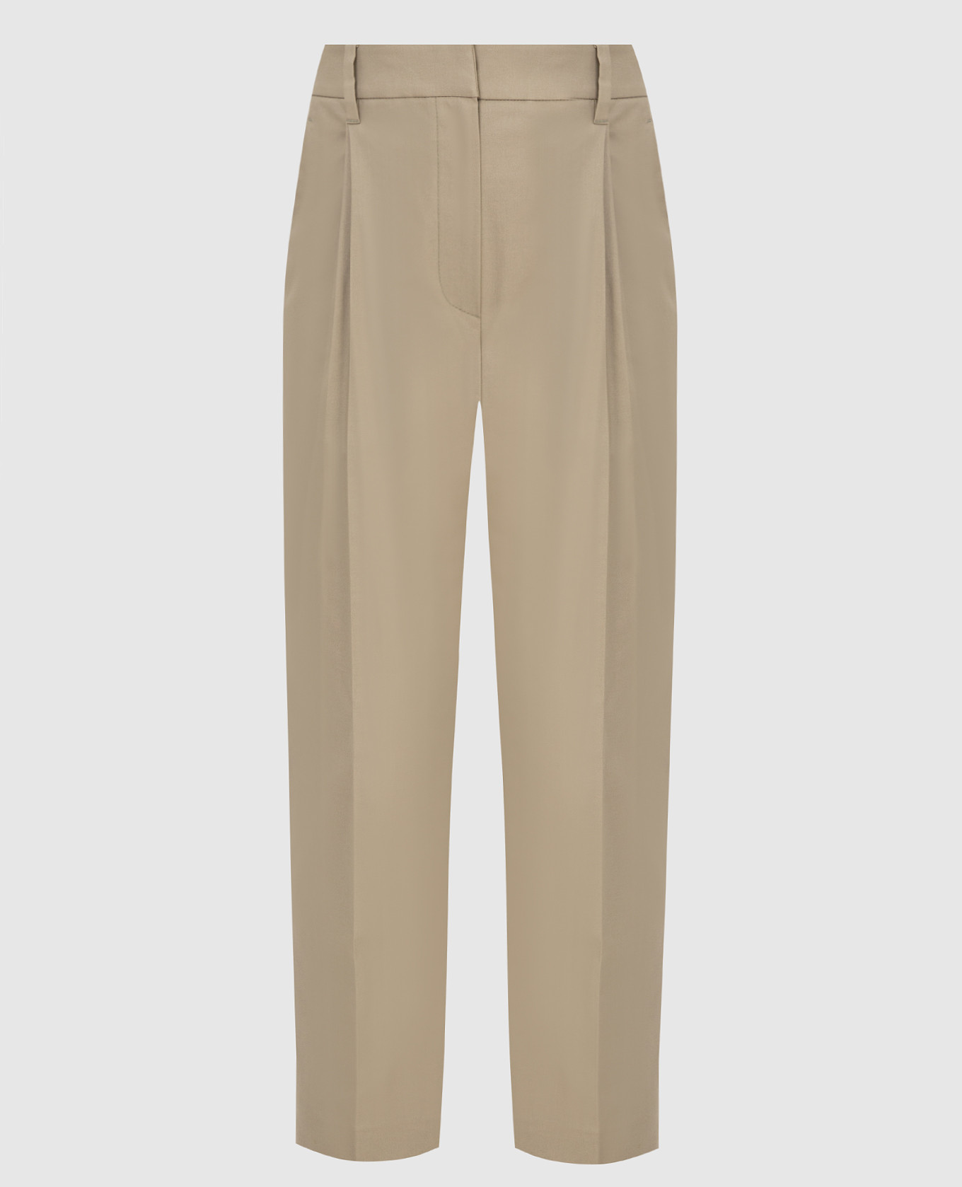 Khaki trousers Brunello Cucinelli