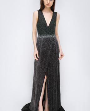 Dennis Basso Charcoal dress 13508