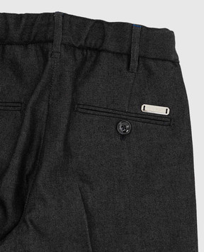 Stefano Ricci Children's dark gray trousers Y1T090A000EX1752