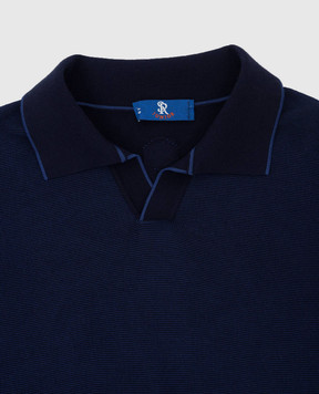 Stefano Ricci Children's dark blue polo KY15000PSLY21150