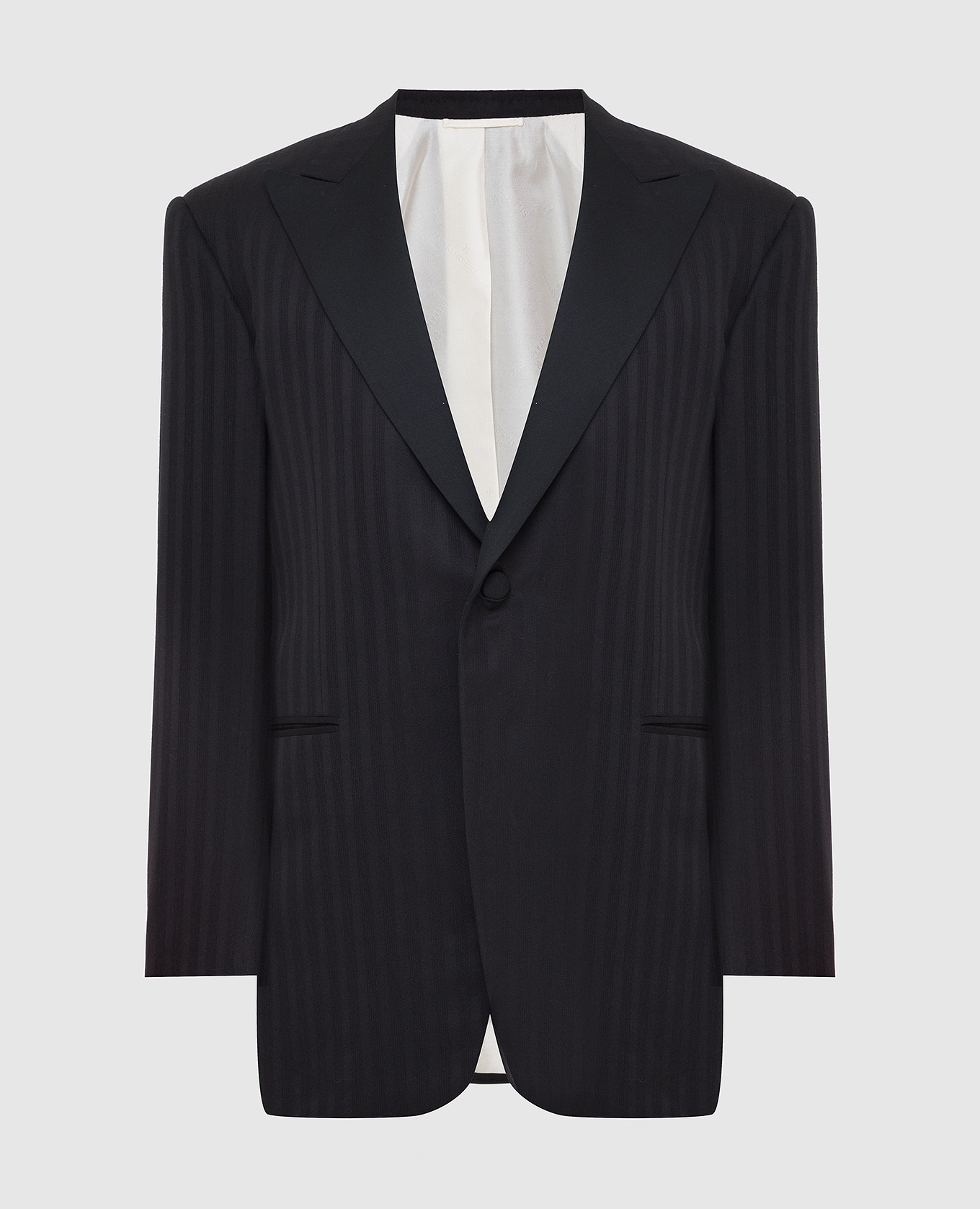 

Wool striped jacket Stefano Ricci, Black