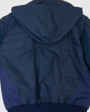Stefano Ricci Children's blue silk and cashmere jacket YAJ740010R12059R