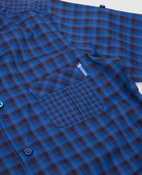 Stefano Ricci Children's navy check shirt YC004189L1831