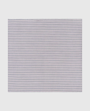 Stefano Ricci Children's gray striped shawl YFZ25COLJ1705