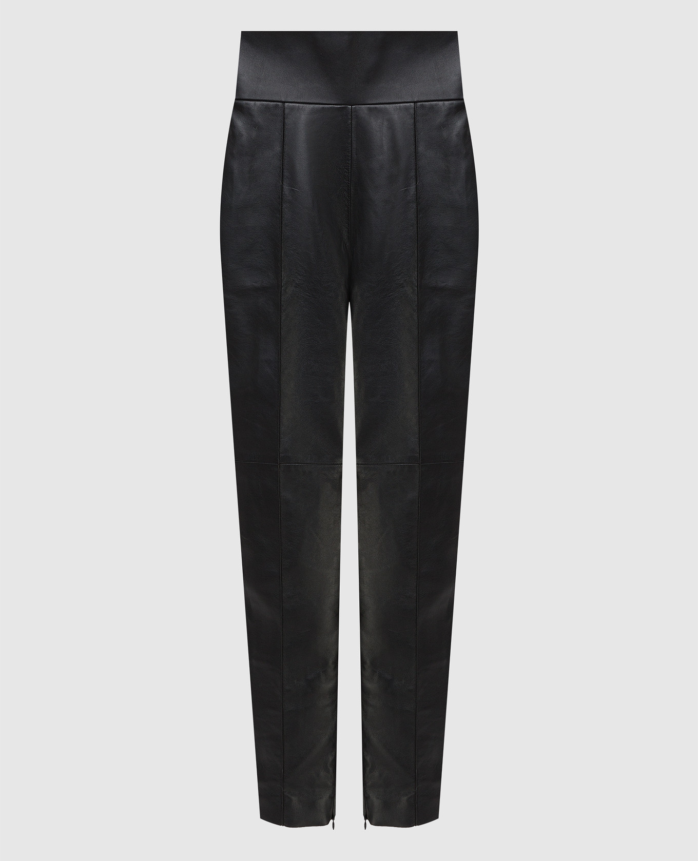 

High waisted leather trousers ALEXANDRE VAUTHIER, Black