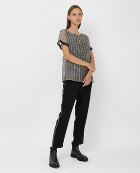 Peserico Patterned layered top S06152J0B8336