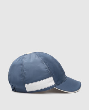 Stefano Ricci Children's blue cap with logo YVF5357GF0007