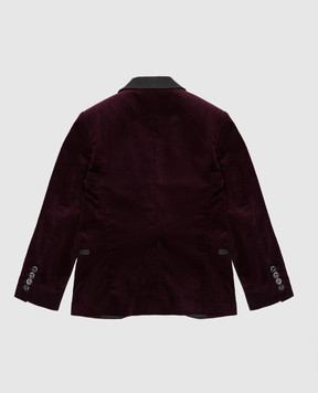 Brunello Cucinelli Children's burgundy corduroy jacket BL463GS04B