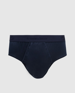Stefano Ricci Navy blue briefs with logo SLM2COTTON