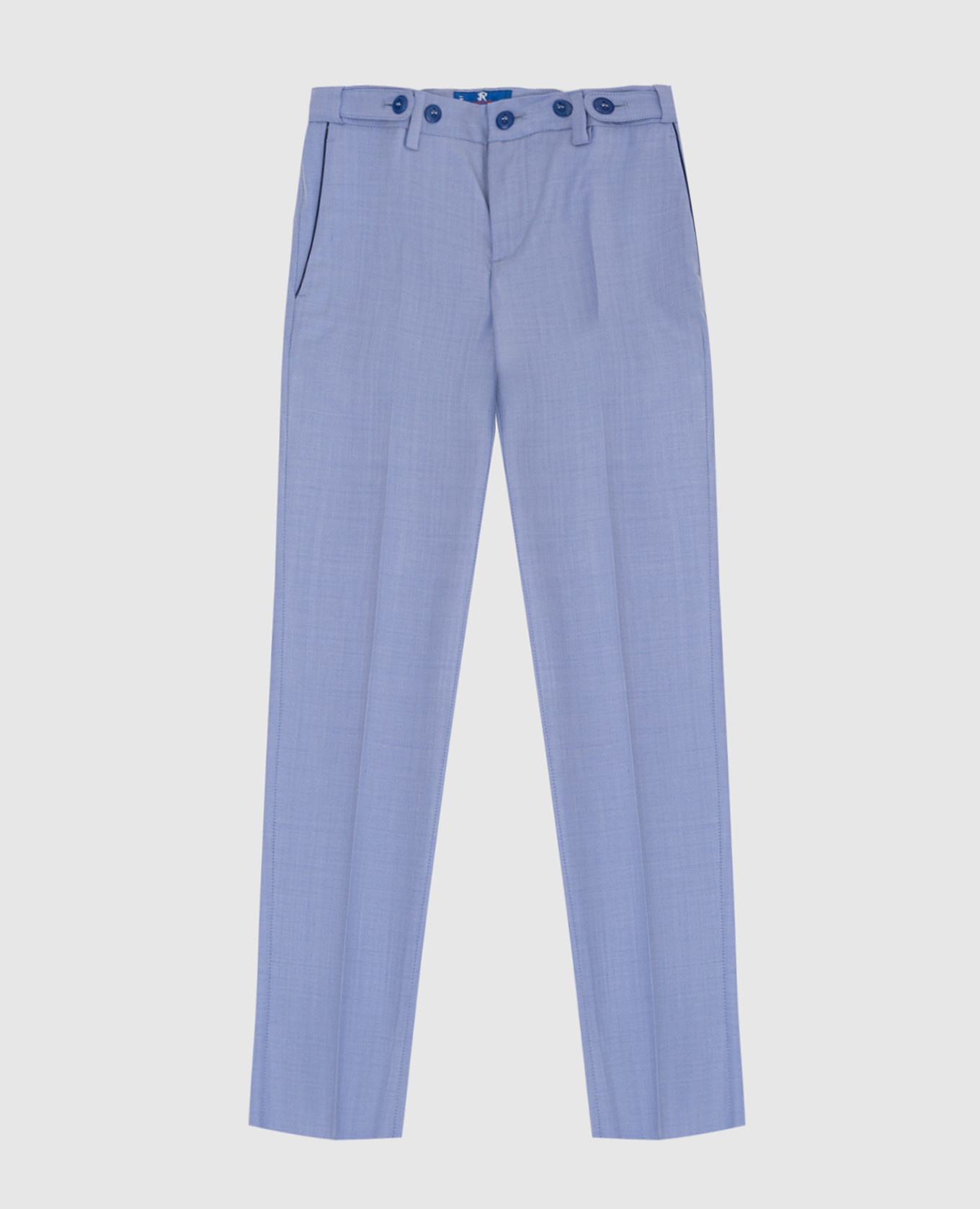 Children's light blue wool trousers stefano ricci