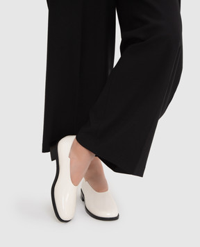 The Row Monceau white leather pumps F1214L60