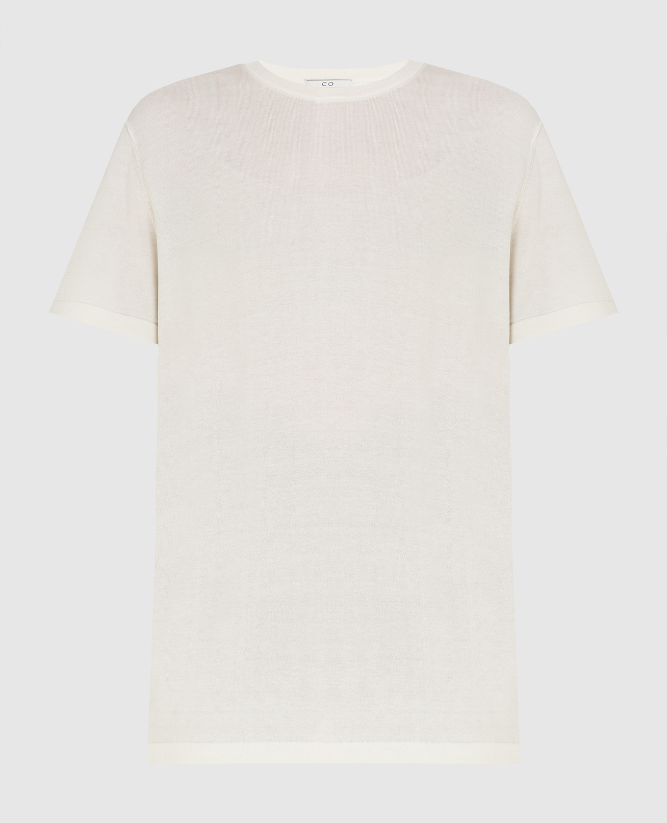 

Light beige silk t-shirt CO