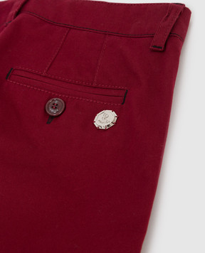 Stefano Ricci Children's burgundy trousers YUT7400050VAL006