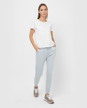 Brunello Cucinelli Blue cashmere joggers M12169199
