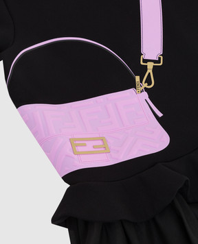 Fendi Children's dress with appliqué and ruffles JFB382AG3Z1012