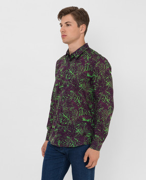 Vilebrequin Caracal purple shirt in print CCAH0V10