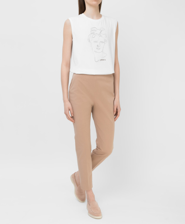 Peserico - Beige pants PH4863J10H06428 - shop with Bulgaria