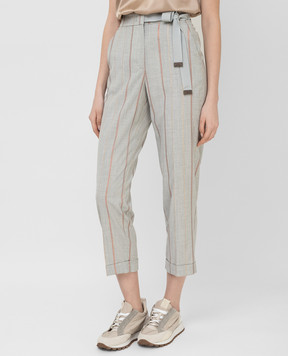 Peserico Gray trousers P0464306503