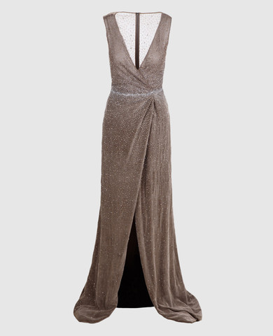 Dennis Basso - Gray dress 13508 - shop with Luxembourg delivery at Symbol Dennis Basso - Gray dress 13508 - shop with Luxembourg delivery at Symbol