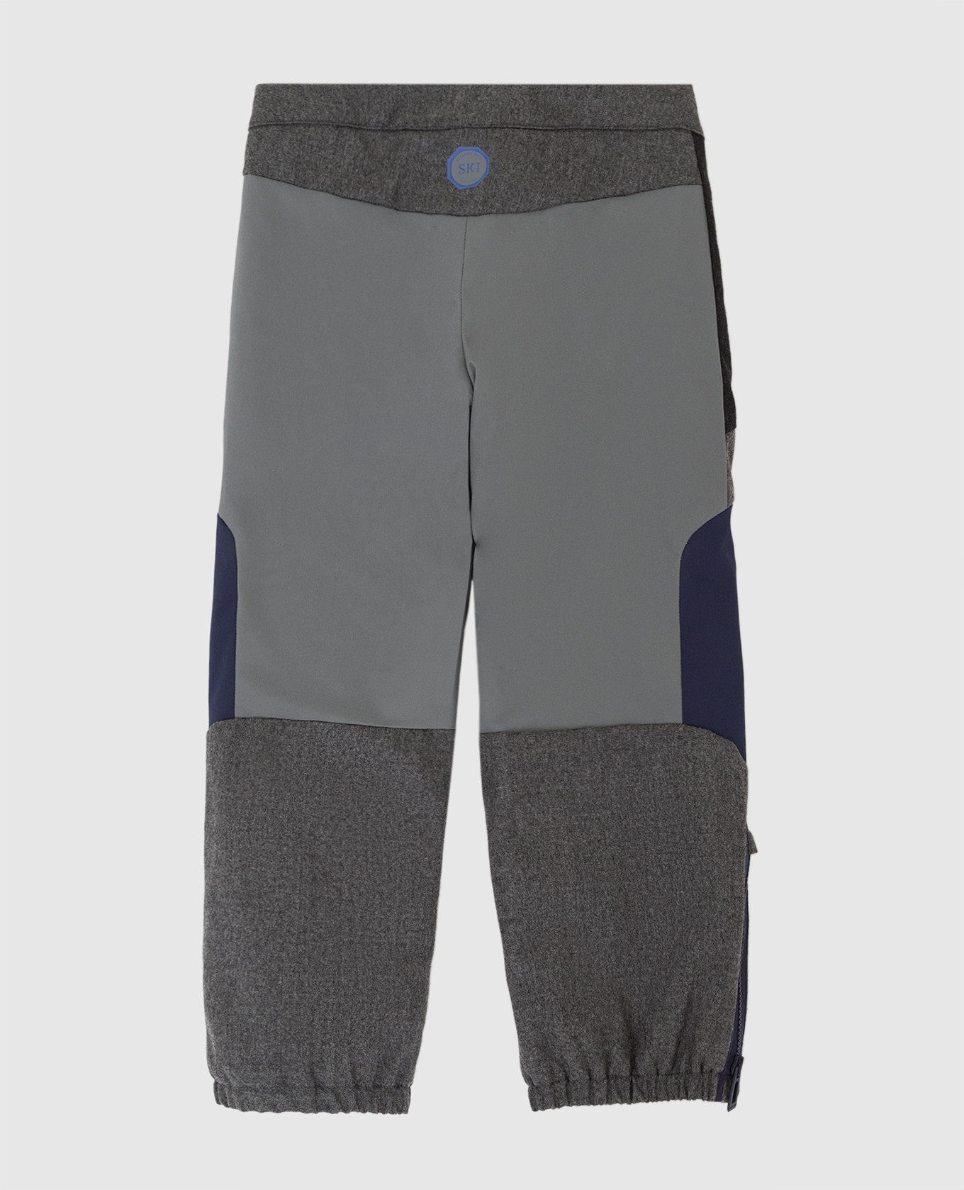 

Children's trousers with contrasting inserts Stefano Ricci, Grey