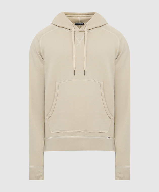 パーカー・フーディ Tom Ford Beige Cotton Hoodie Sweatshirt Tom Ford - Beige hoodie BZ265TFJ259 acheter en ligne chez Symbol