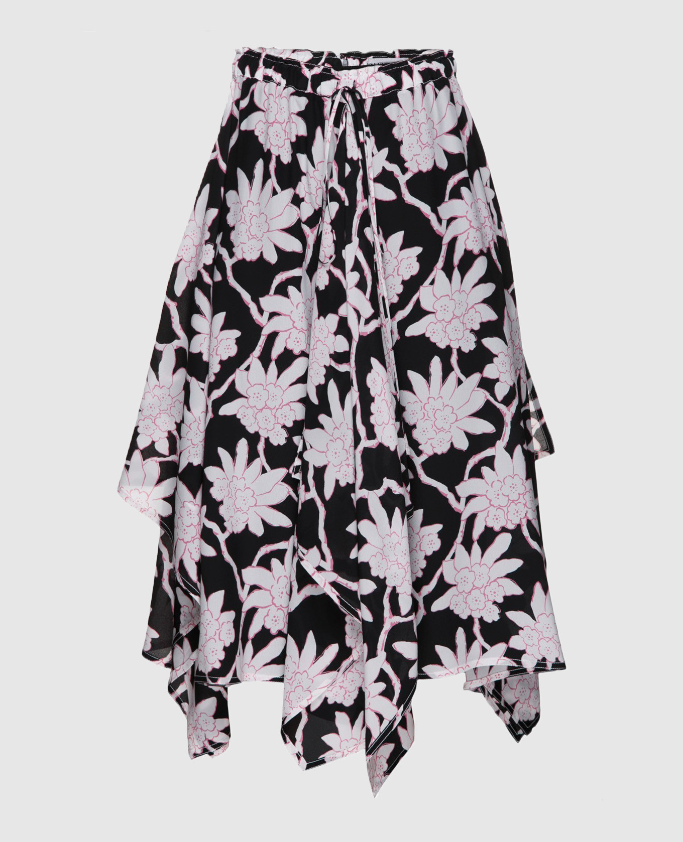 

Black wool and silk skirt Valentino